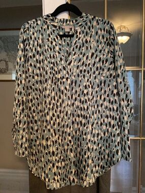 H&M Ladies Blouse in animal print pattern.